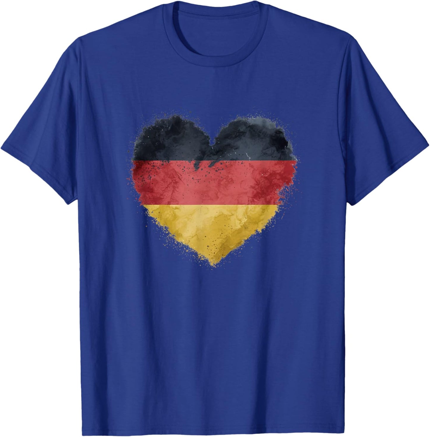 Leuchtendes Herz, deutsche Flagge, Farben, Deutschland-Fan T-Shirt - T-Shirt | Royal
