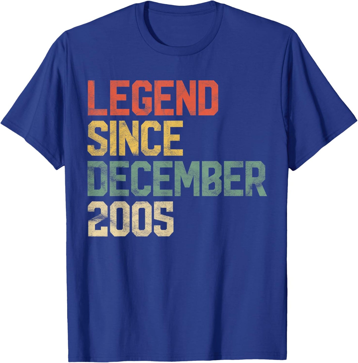 Legend Since December 2005 15th Birthday Gift 15 Year Old T-Shirt - T-Shirt | Royal