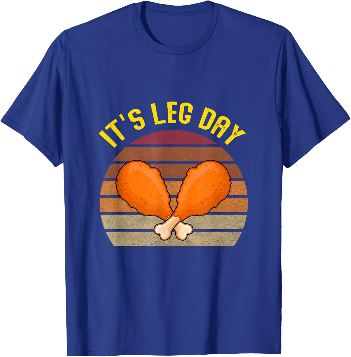 Funny Retro Turkey day Leg it's leg day thanksgiving T-Shirt - T-Shirt | Royal