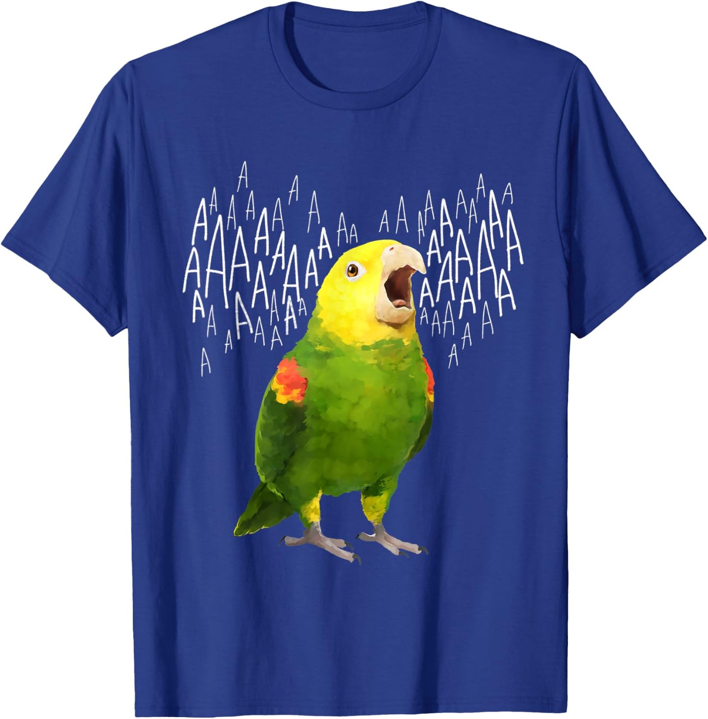 Screaming Amazon Parrot T-Shirt - T-Shirt | Royal
