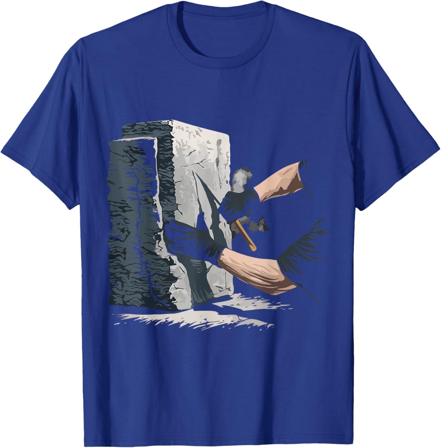 Sculptor Sculptor Stone Statues Chisel Sculptor T-Shirt - T-Shirt | Royal