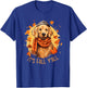 Golden Retriever Dog as Fall Autumn Season Women T-Shirt - T-Shirt | Royal