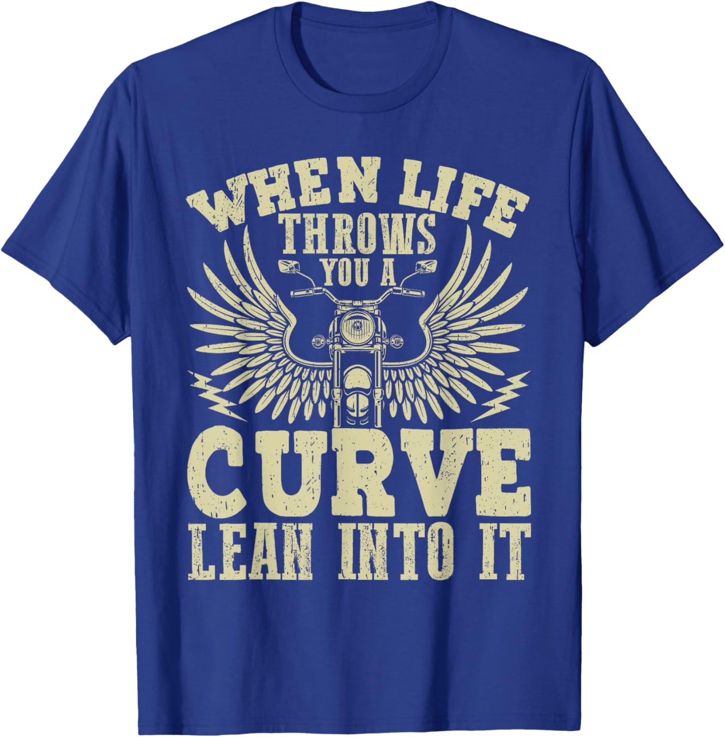 Funny Biker Shirt Motorcycle Motorbike Rider T-Shirt - T-Shirt | Royal