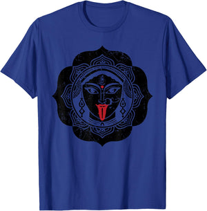 Kali Hindu Deity Goddess Indian Sacred Yoga Puja Kali T-Shirt - T-Shirt | Royal