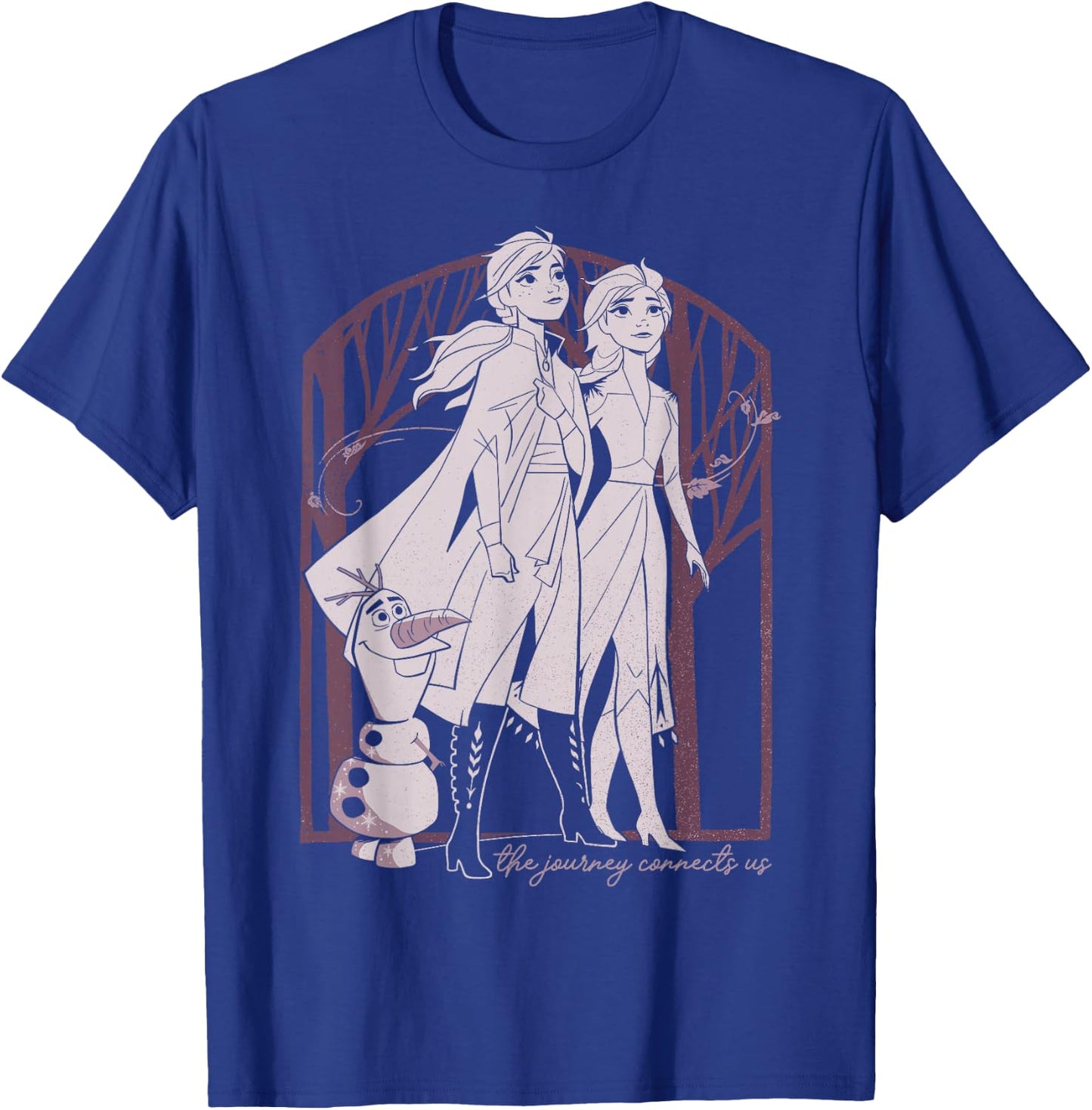 Disney Frozen 2 Elsa Anna Olaf The Journey Connects Us T-Shirt - T-Shirt | Royal