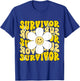 Childhood Cancer Survivor Kids Gold Ribbon Childhood Cancer T-Shirt - T-Shirt | Royal