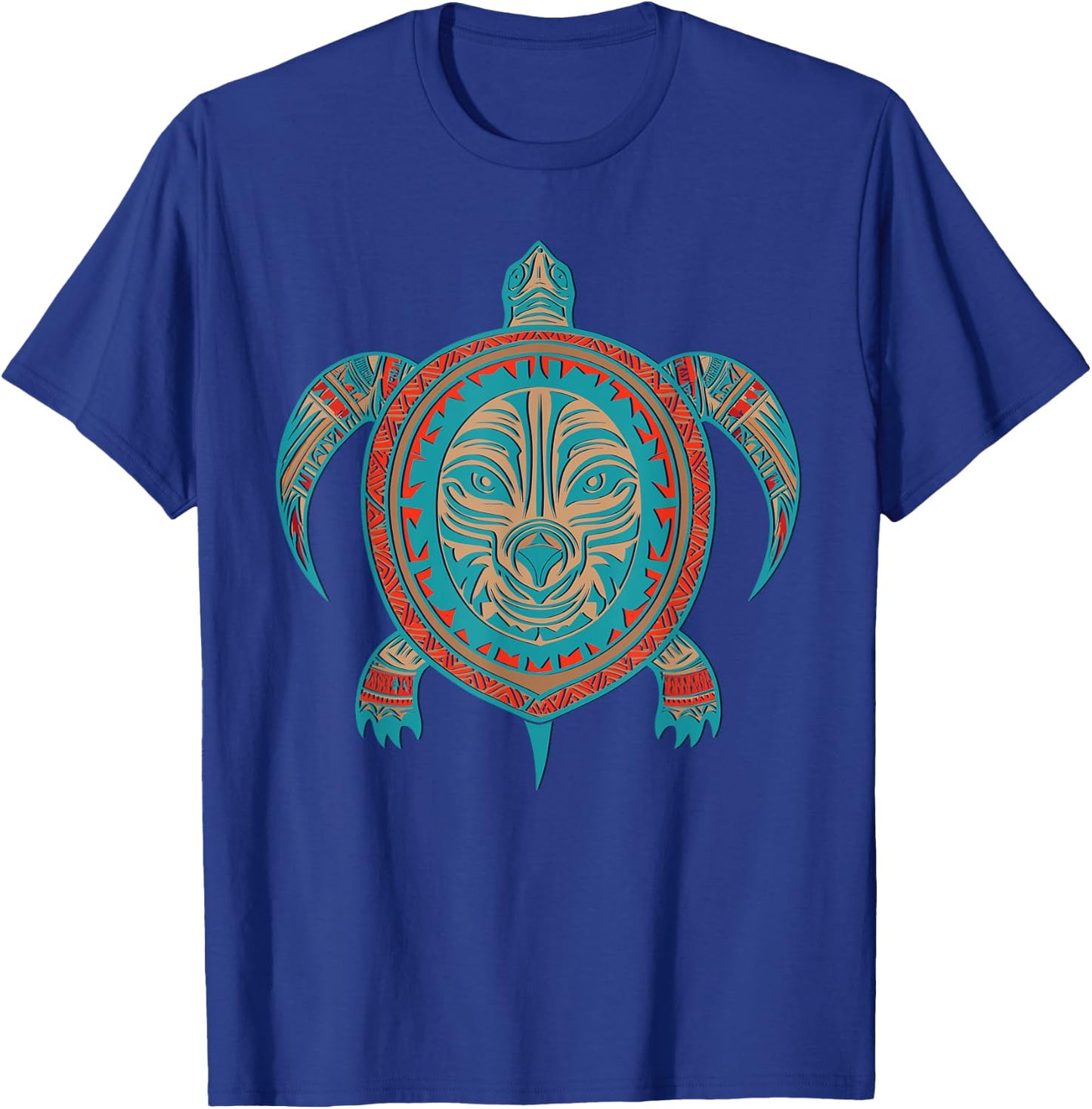 Native American Haida Turtle Indian Pride Tlingit Men Women T-Shirt - T-Shirt | Royal