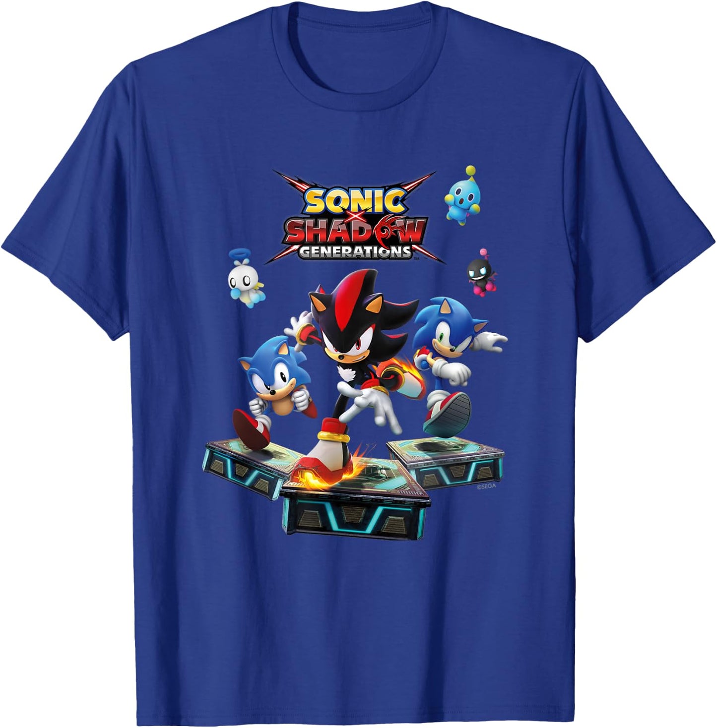 Sonic the Hedgehog, Sonic X Shadow Generations - Key Art T-Shirt - T-Shirt | Royal