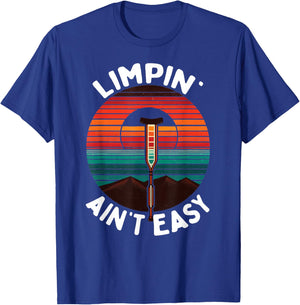 ACL Injury Rainbow Funny Torn ACL Vintage Art T-Shirt - T-Shirt | Royal