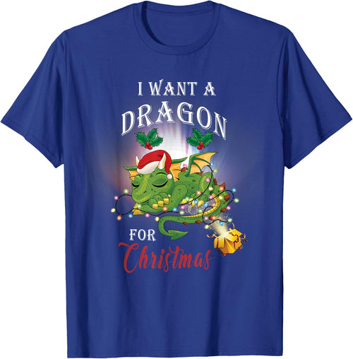 Dragon Lovers I Want A Dragon for Christmas Santa Dragon