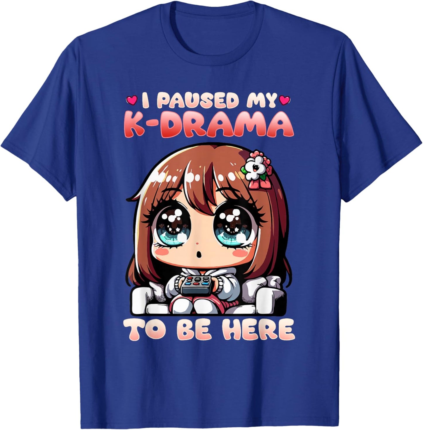 I Paused My K-Drama To Be Here I Finger Heart I Korean Music T-Shirt - T-Shirt | Royal