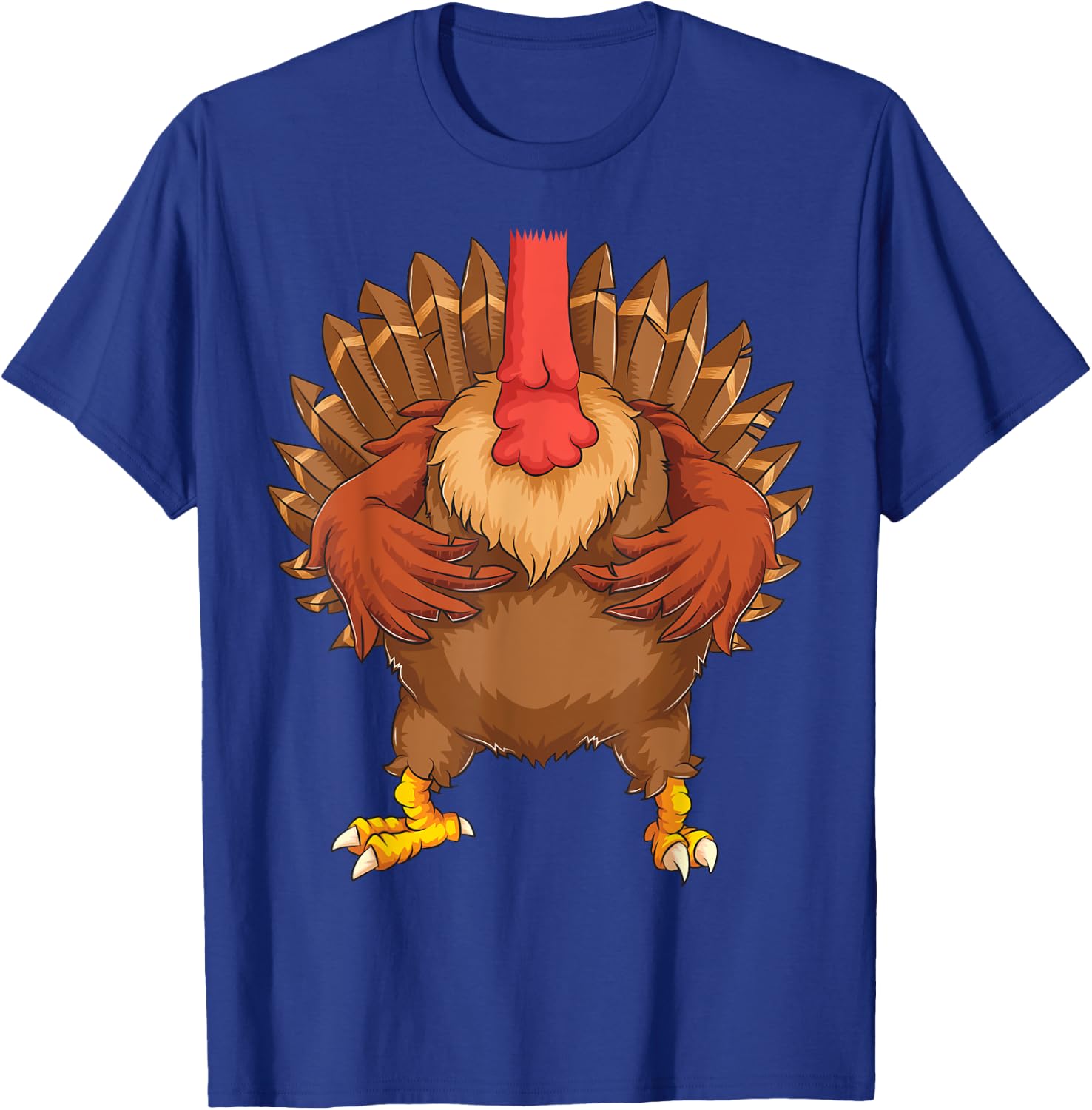 Cool Headless Turkey Halloween Costume | Funny Lazy DIY Gift T-Shirt - T-Shirt | Royal