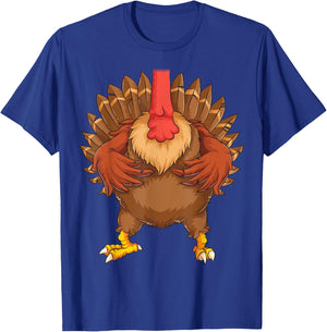 Cool Headless Turkey Halloween Costume | Funny Lazy DIY Gift T-Shirt - T-Shirt | Royal