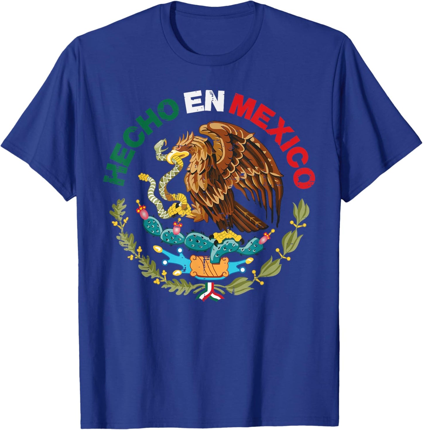 Hecho En Mexico Eagle Mexican Independence Day Men Women Kid T-Shirt - T-Shirt | Royal
