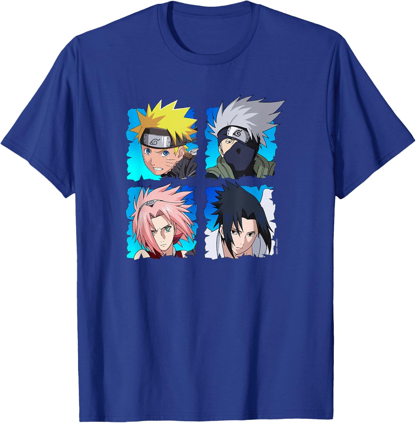 Naruto Shippuden 4 Heads T-Shirt - T-Shirt | Royal