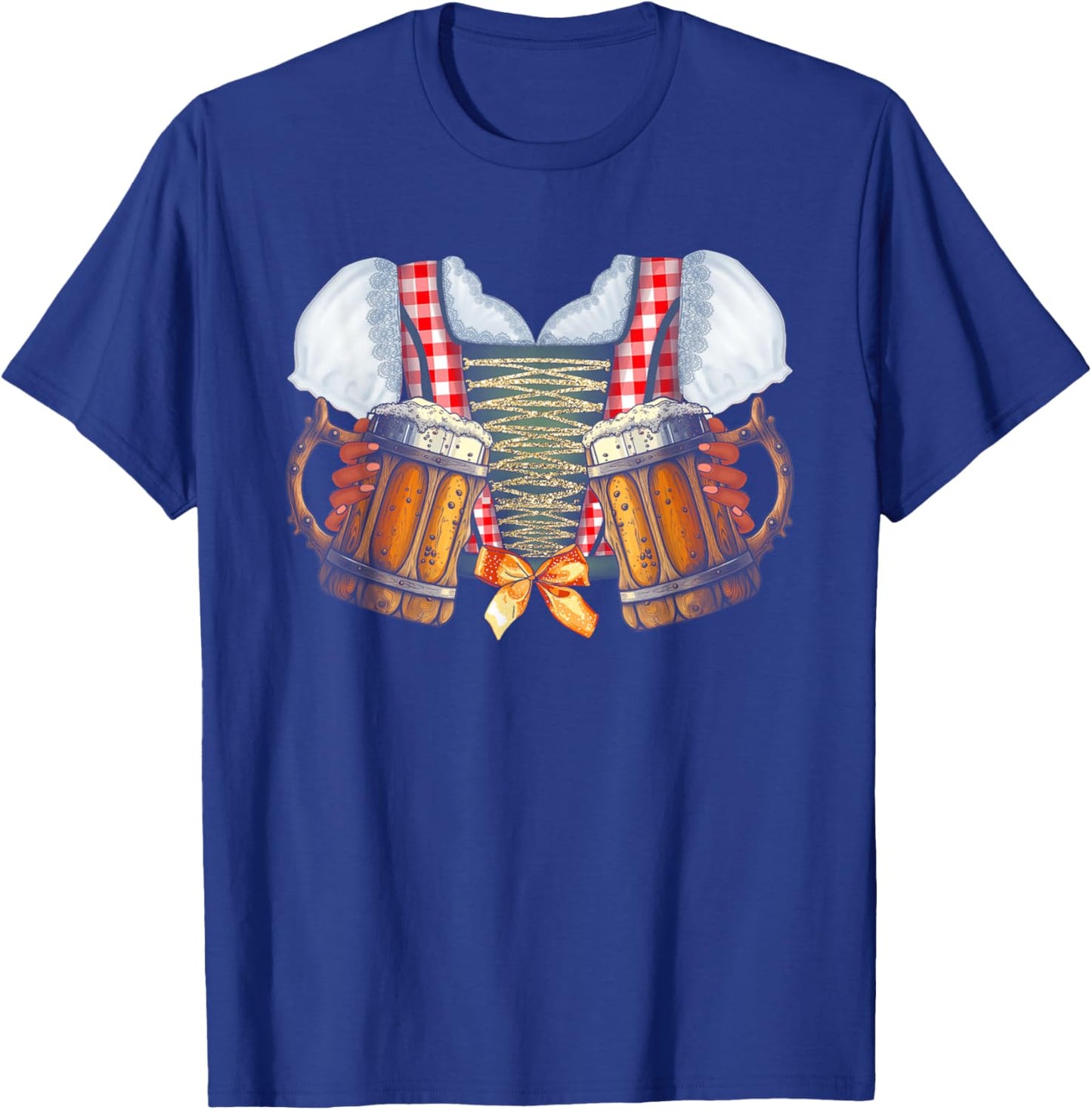 Ladies Beer Maid Wench Costume Oktoberfest German Festival T-Shirt - T-Shirt | Royal