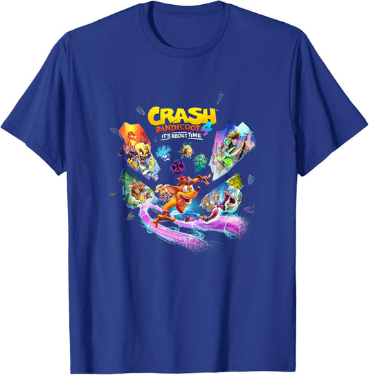 Crash Bandicoot 4: It's About Time Island Shards Game Poster T-Shirt - T-Shirt | Royal