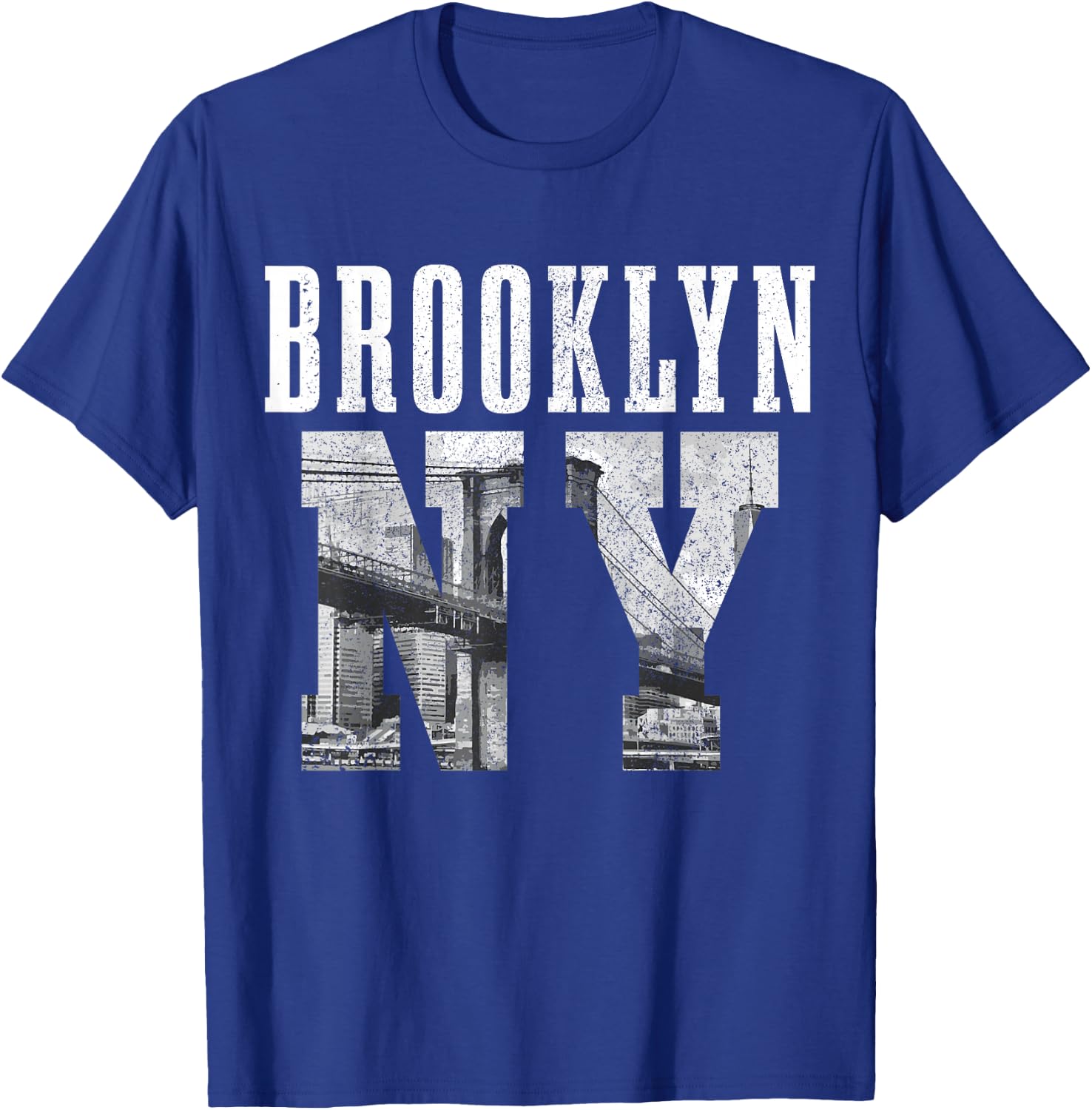 Brooklyn NY NYC New York City Vintage USA America T-Shirt - T-Shirt | Royal