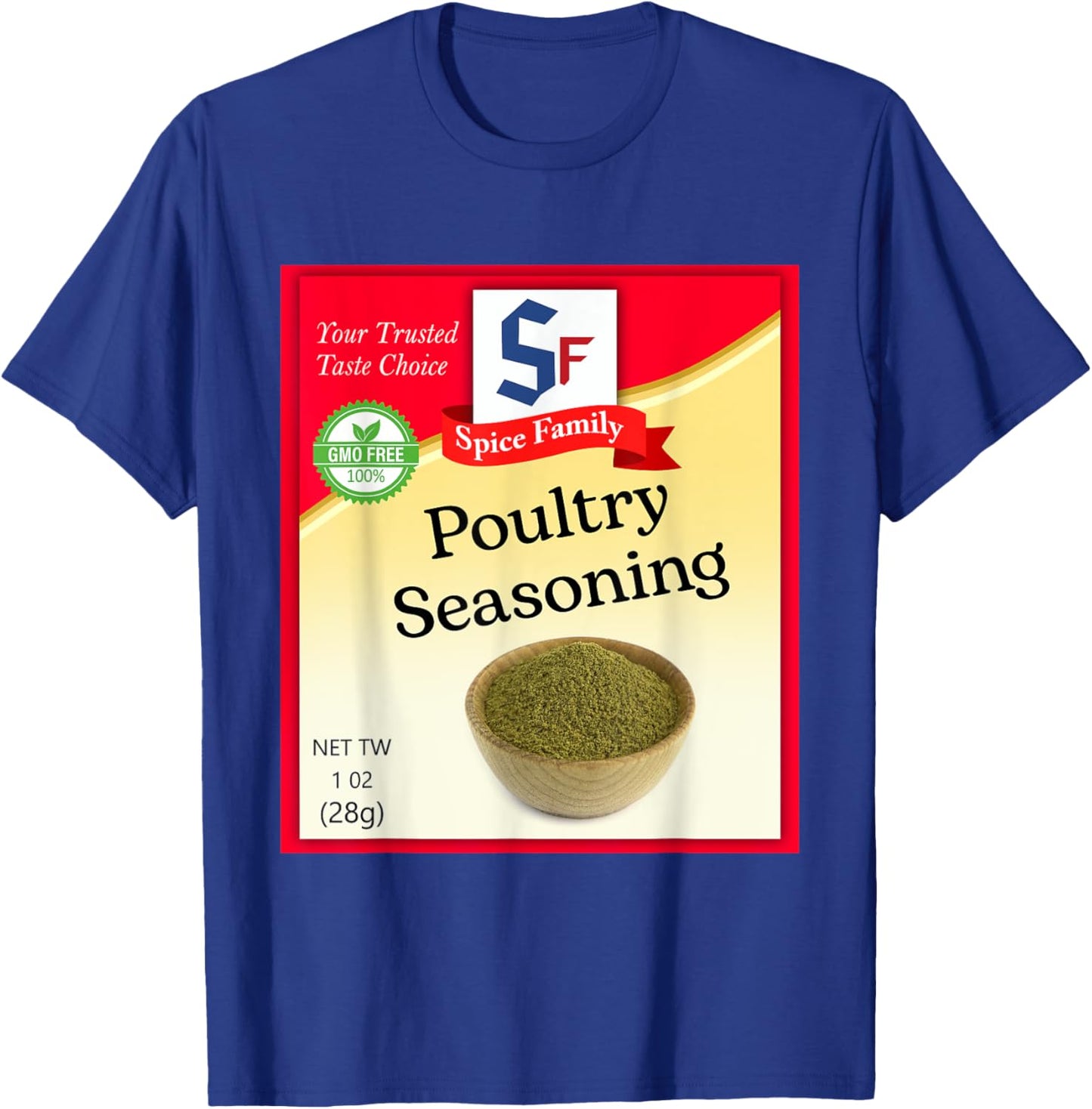 Poultry Seasoning Condiment Costume Holiday Spice Costumes T-Shirt - T-Shirt | Royal