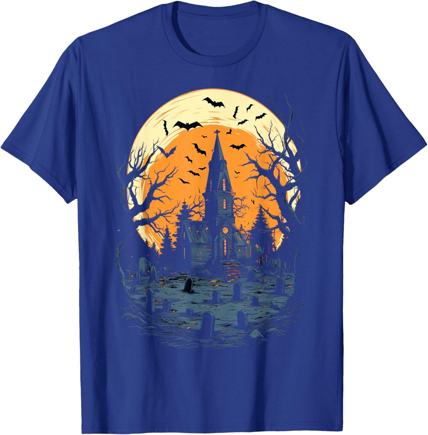 Haunted Mansion Spooky Halloween T-Shirt - T-Shirt | Royal