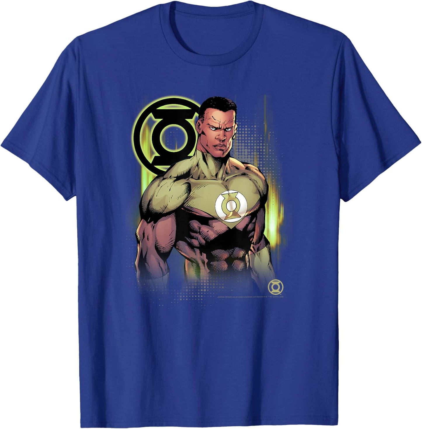DC Comics Justice League Green Lantern Fierce Warrior T-Shirt - T-Shirt | Royal