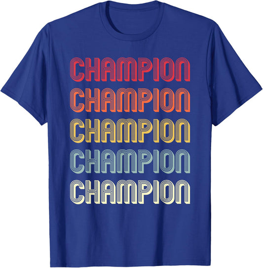 CHAMPION Gift Surname Funny Retro Vintage Birthday Reunion T-Shirt - T-Shirt | Royal