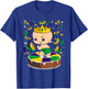 King Cake Mardi Gras Baby Louisiana Gift T-Shirt - T-Shirt | Royal