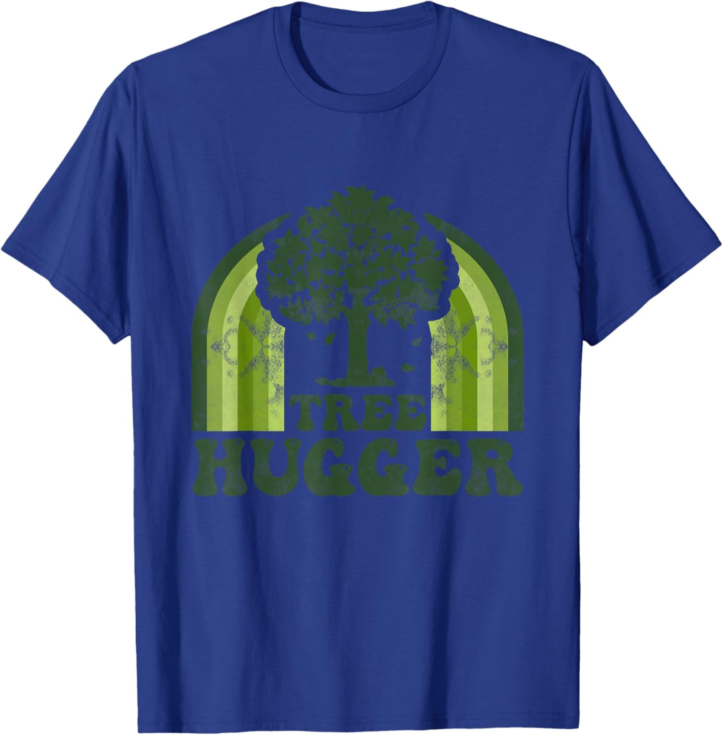 Tree Hugger Vintage Retro Nature Environmental Earth Day T-Shirt - T-Shirt | Royal