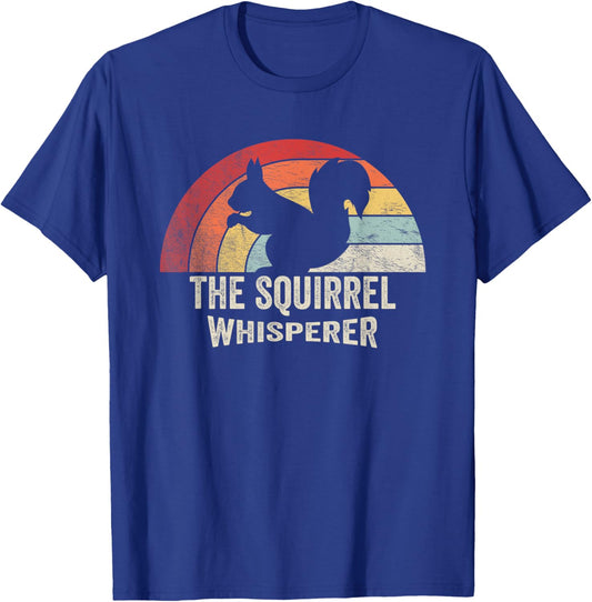 Retro Vintage Squirrel Lover Squirrel Whisperer T-Shirt - T-Shirt | Royal