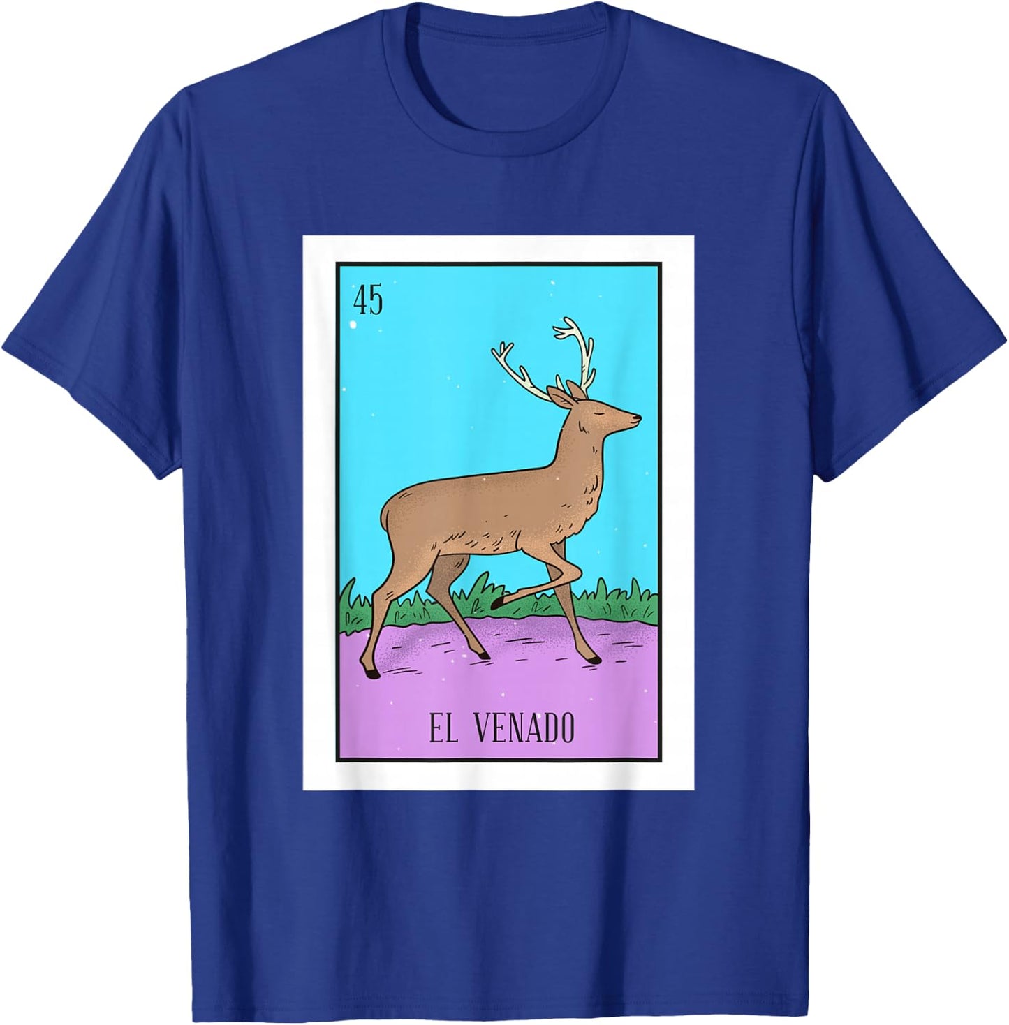 The Deer Lottery Card Gift The Deer Card Mexican Lottery T-Shirt - T-Shirt | Royal