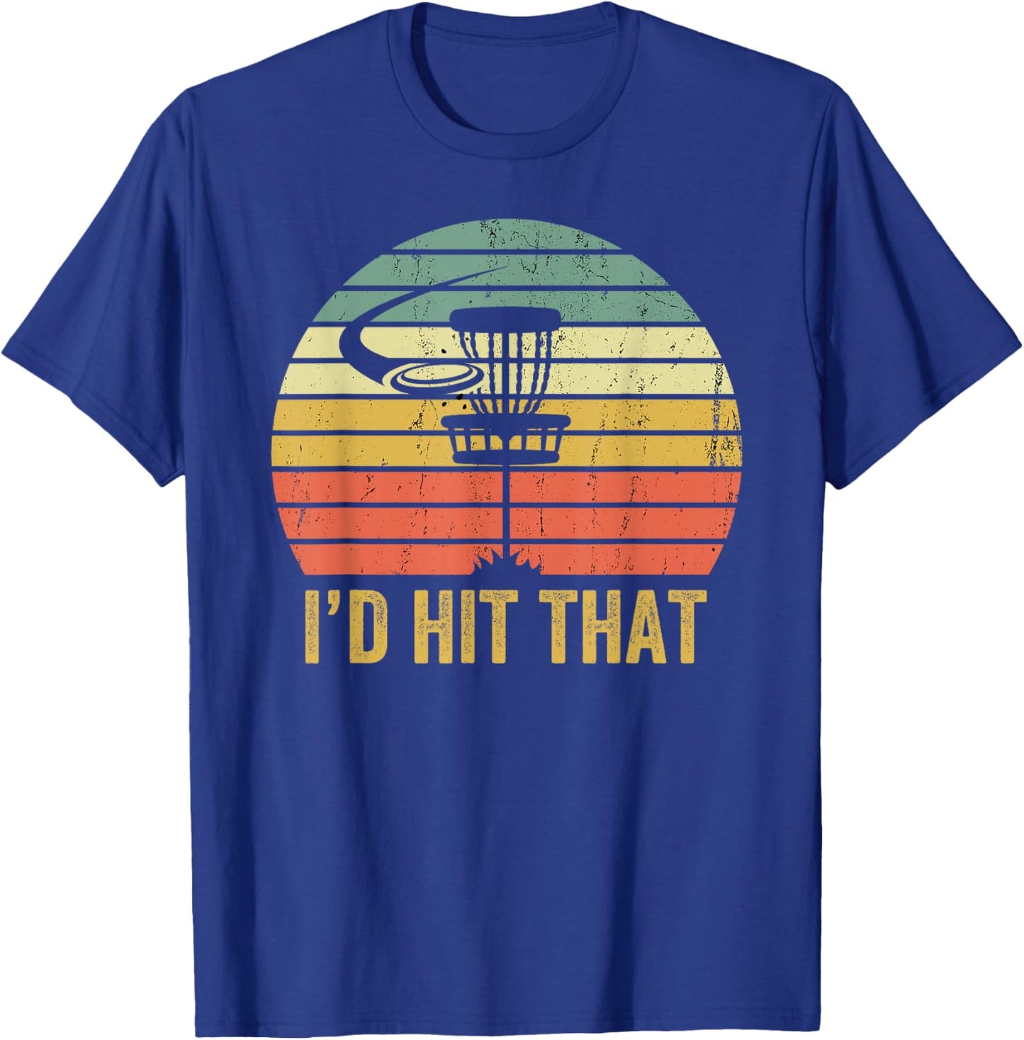 Disc Golf Funny Frisbee Sport Father's Day T-Shirt - T-Shirt | Royal