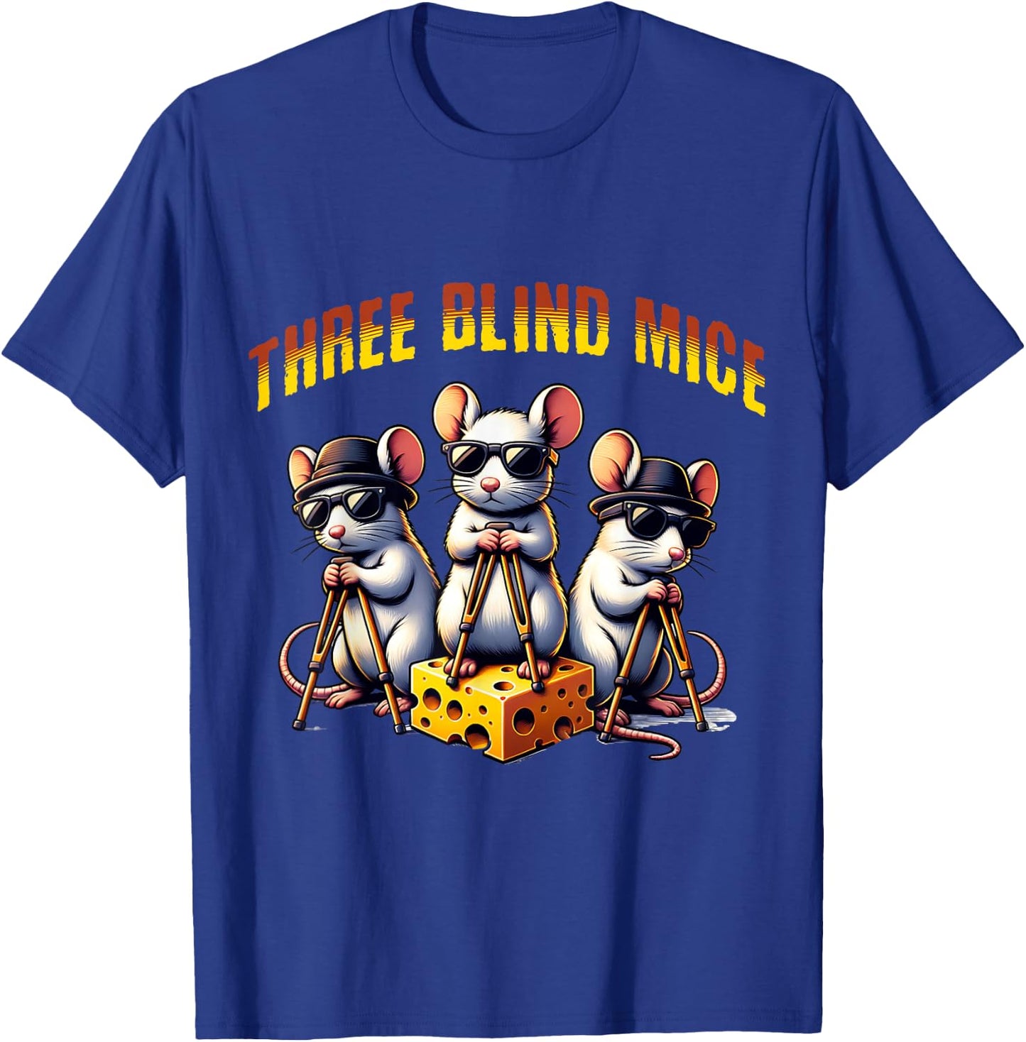 Three Blind Mice T-Shirt - T-Shirt | Royal