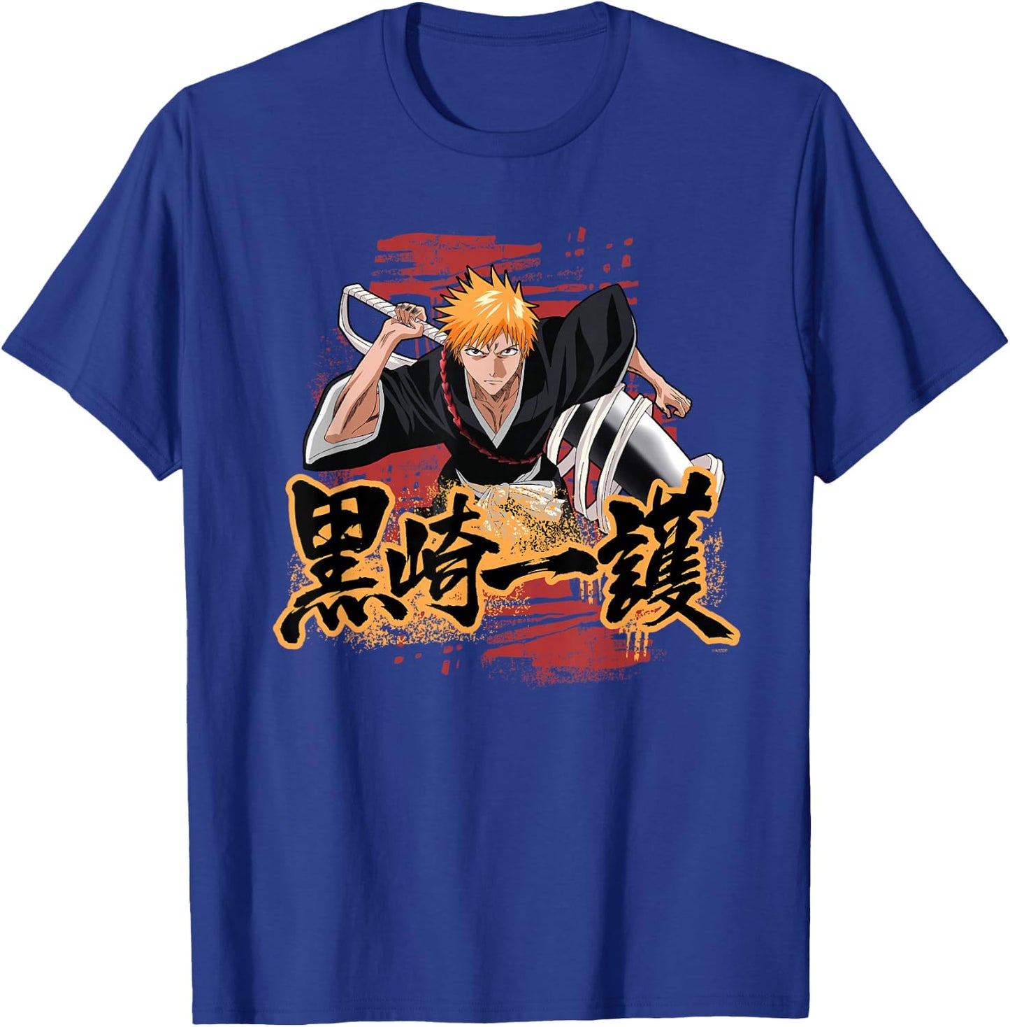 Bleach Ichigo Kanji and Symbol Scribbles Anime T-Shirt - T-Shirt | Royal