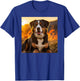 Greater Swiss Mountain Dog Sitting In The Sunset Photography T-Shirt - T-Shirt | Royal