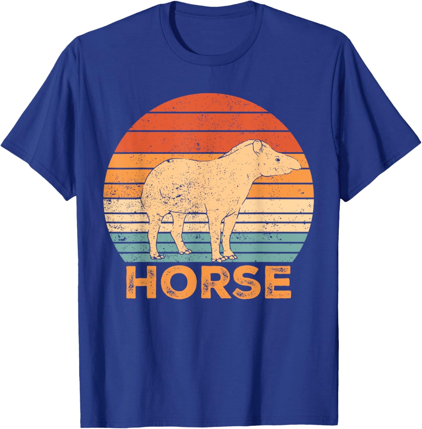 Ex Mormon Tapir Horse LDS Retro Exmo Horse T-Shirt - T-Shirt | Royal