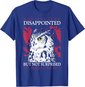 Disappointed Owl Disappointed Owl T-Shirt - T-Shirt | Royal
