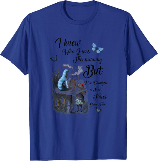 Alice In Wonderland Quote Vintage Dictionary , Small, Blue T-Shirt - T-Shirt | Royal