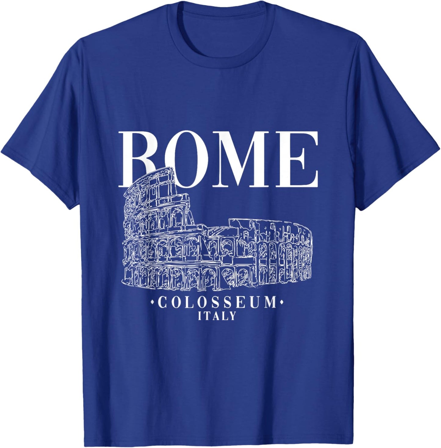 Roma Ancient Colosseum Hand Drawing Sketch Rome Italy T-Shirt - T-Shirt | Royal