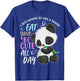 Girls Panda Bear Just Wanna Be Cute Eat Sleep - Panda Lover T-Shirt - T-Shirt | Royal