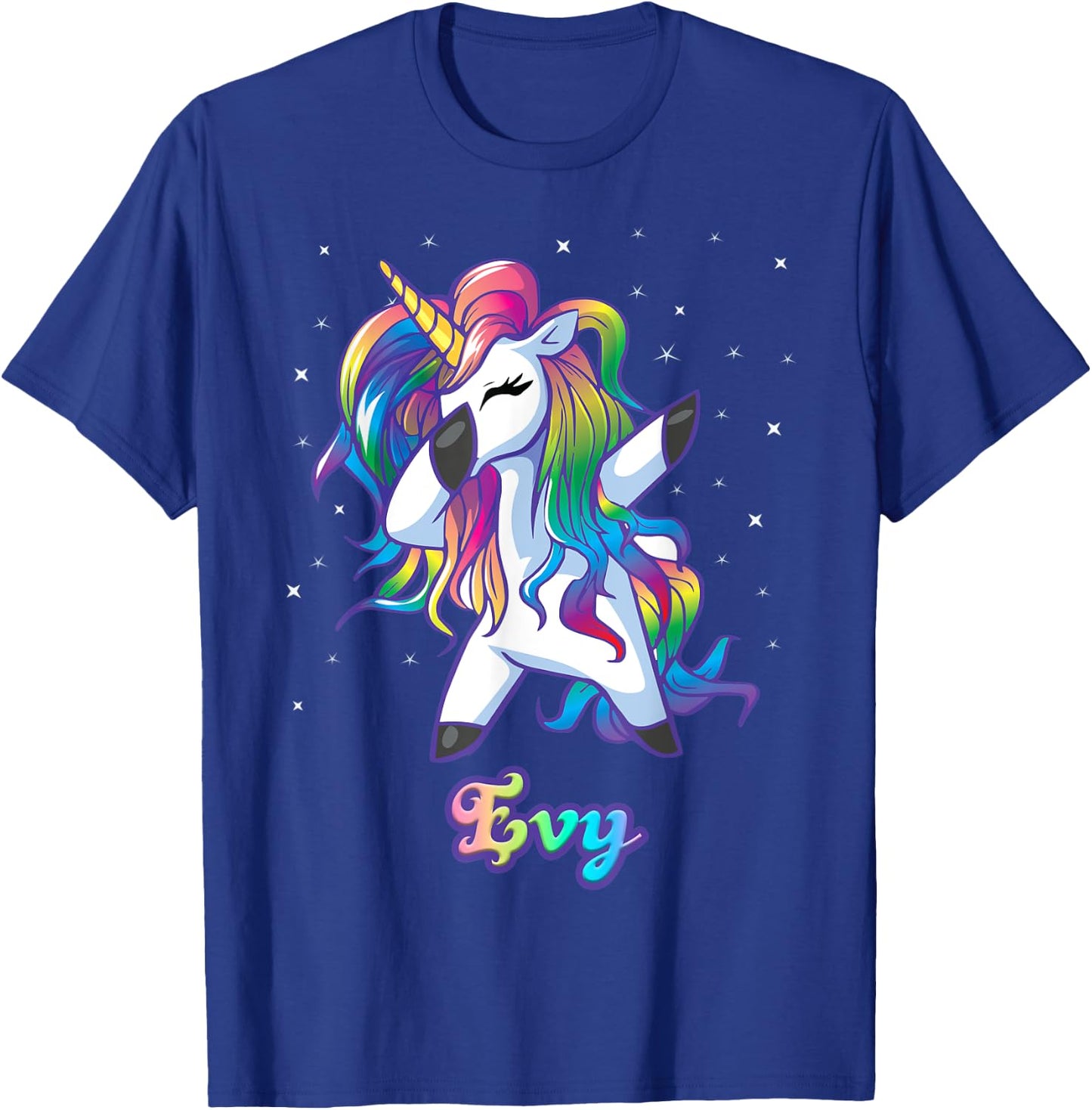 EVY Unicorn Gifts For Girls Birthday Gifts T-Shirt - T-Shirt | Royal