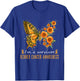 Orange Butterfly Im A Survivor Kidney Cancer Awareness T-Shirt - T-Shirt | Royal