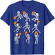 Halloween Basketball Skeletons Dunking Dribble Boys Kids T-Shirt - T-Shirt | Royal