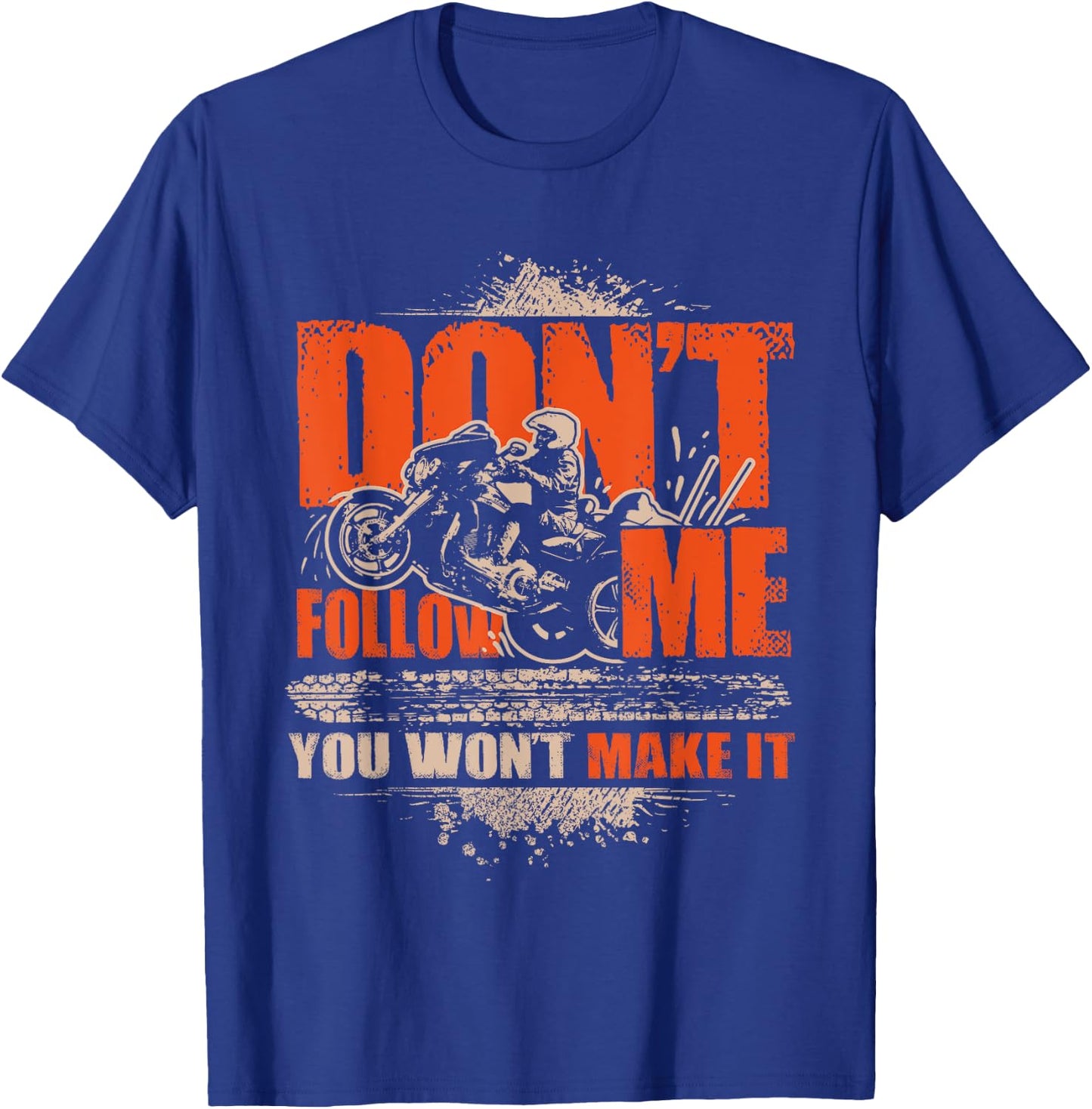 Folgen Mir Nicht Du Schaffst Es Nicht Wheelie Trike Motorcycle T-Shirt - T-Shirt | Royal