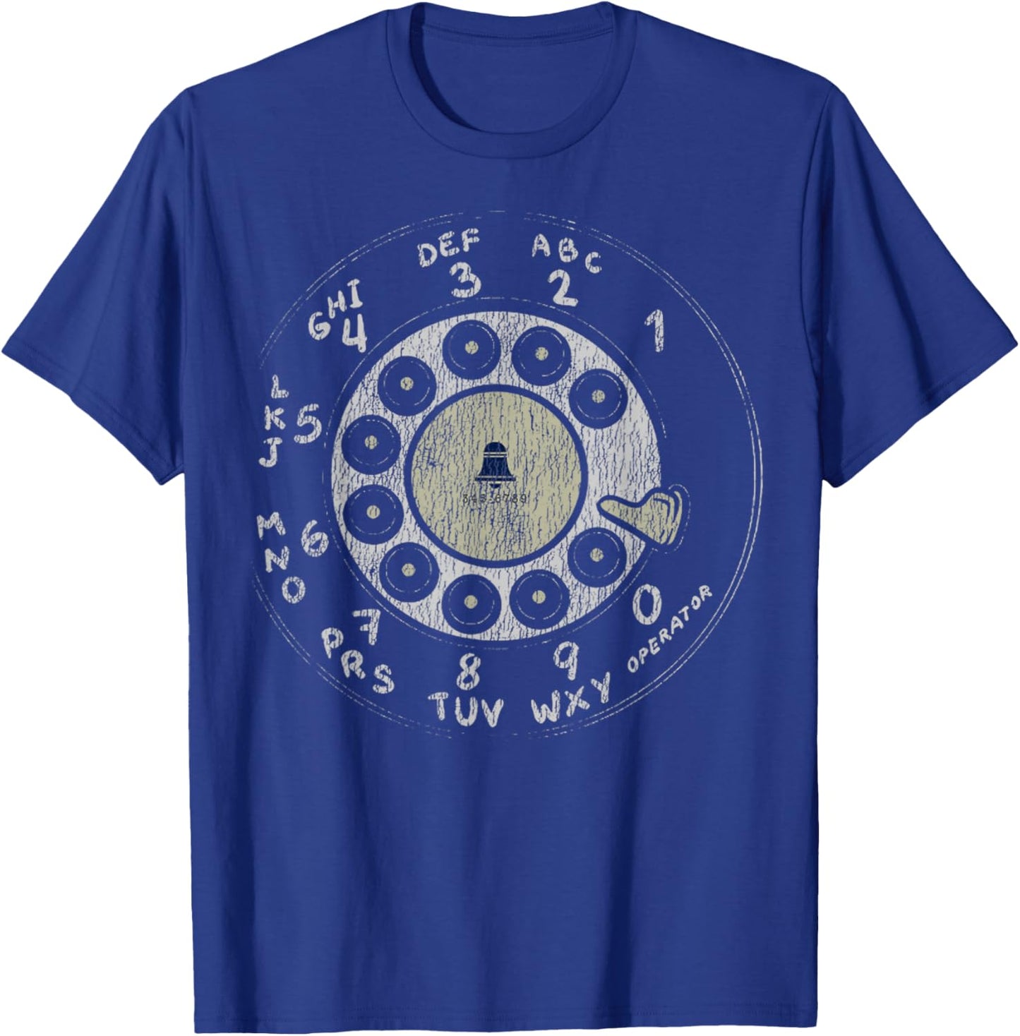 Retro Dial Plate Rotary Dial Phone Vintage Telephone Gifts T-Shirt - T-Shirt | Royal