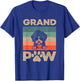 Retro Grand Paw Aussiedoodle Dog Grandpaw Grandpa Christmas Men Women Kids T-Shirt - T-Shirt | Royal
