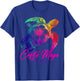 Costa Maya Mexico Tie Dye Sea Turtle Hibiscus Beach Vacation T-Shirt - T-Shirt | Royal