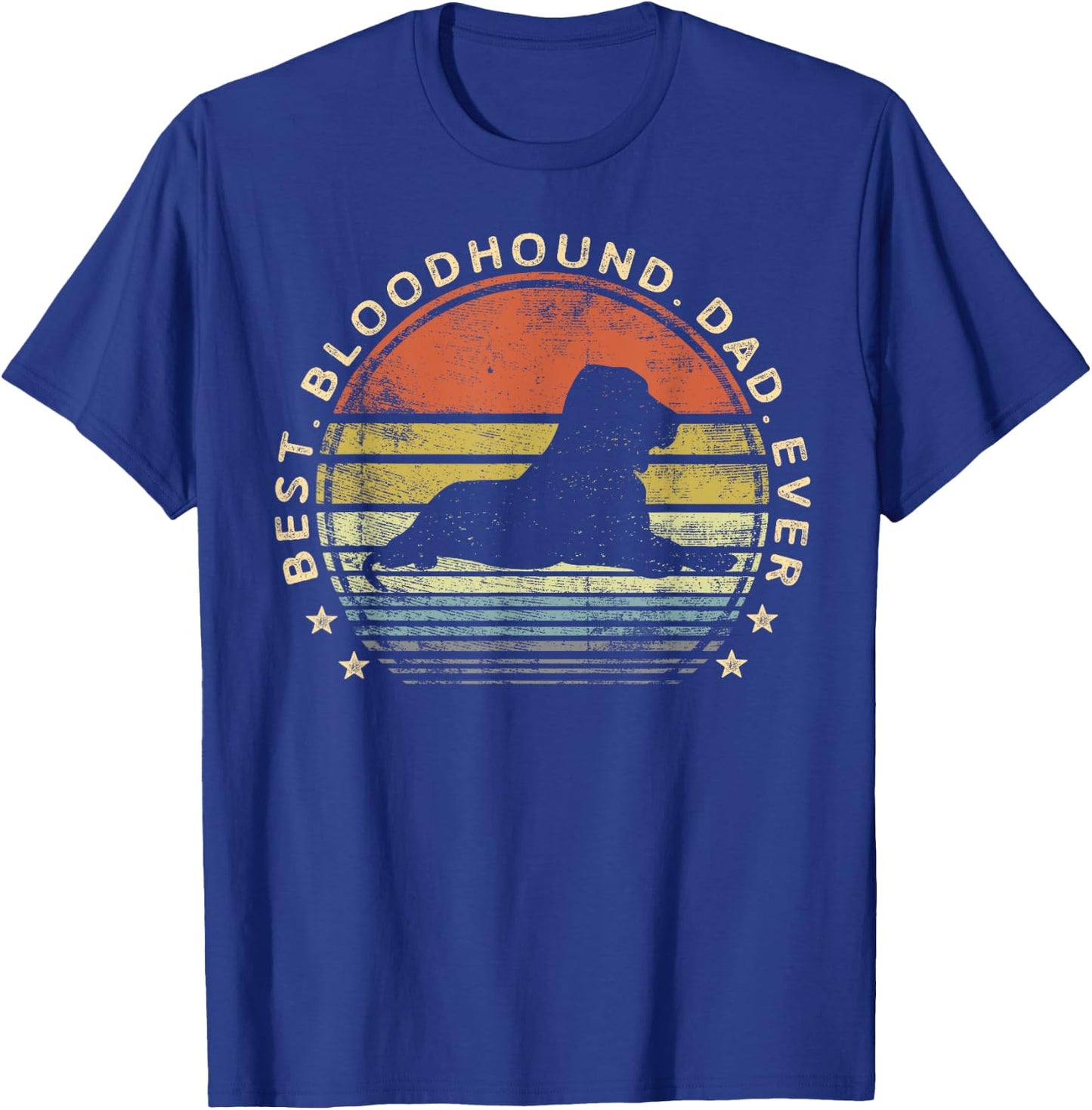 Best Bloodhound Dad Ever Dog Lover Gifts Pet Owner Daddy Men Kids T-Shirt - T-Shirt | Royal