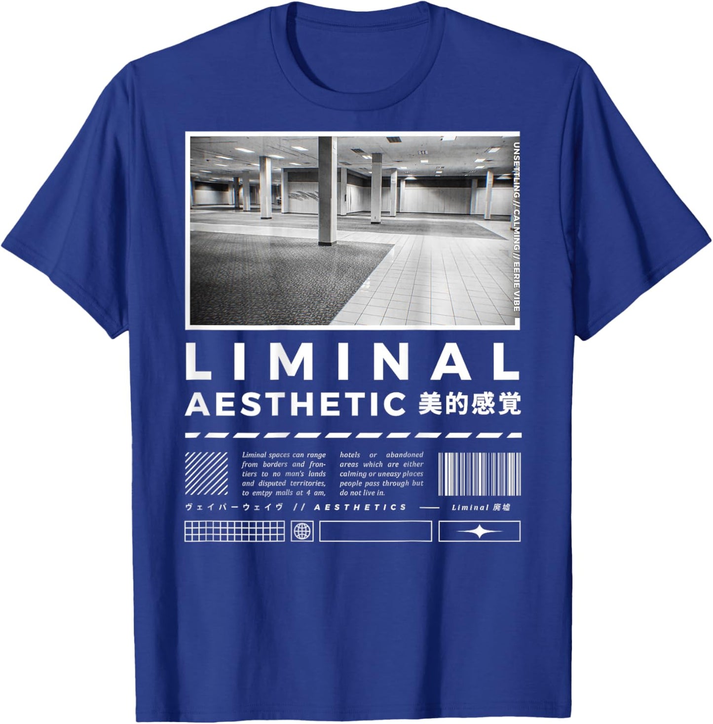 Liminal Spaces (BackPrint) Vaporwave Backrooms Pastel Goth T-Shirt - T-Shirt | Royal