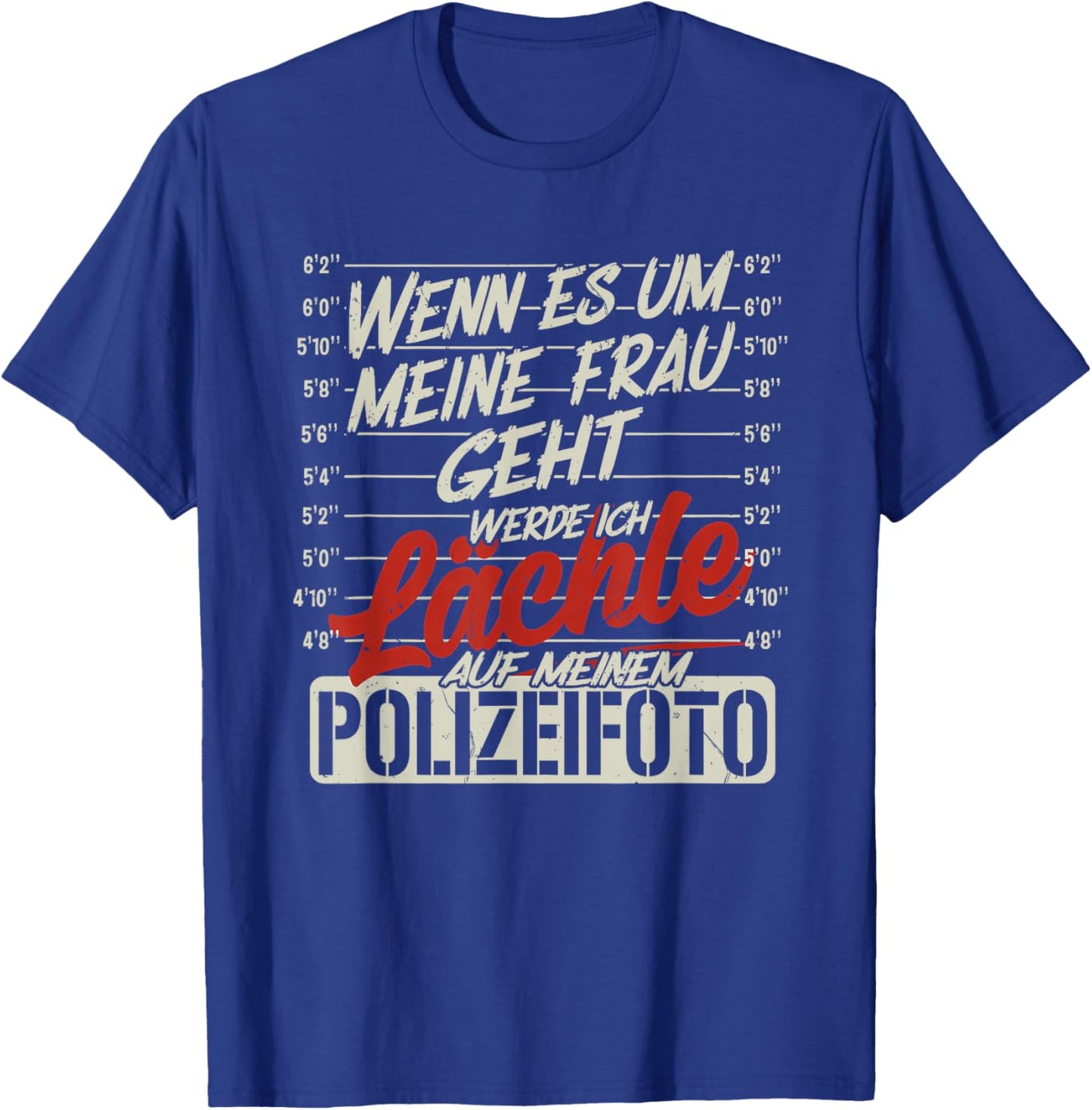 wenn es um Meine Frau geht werde ich lächle auf Meinem T-Shirt - T-Shirt | Royal