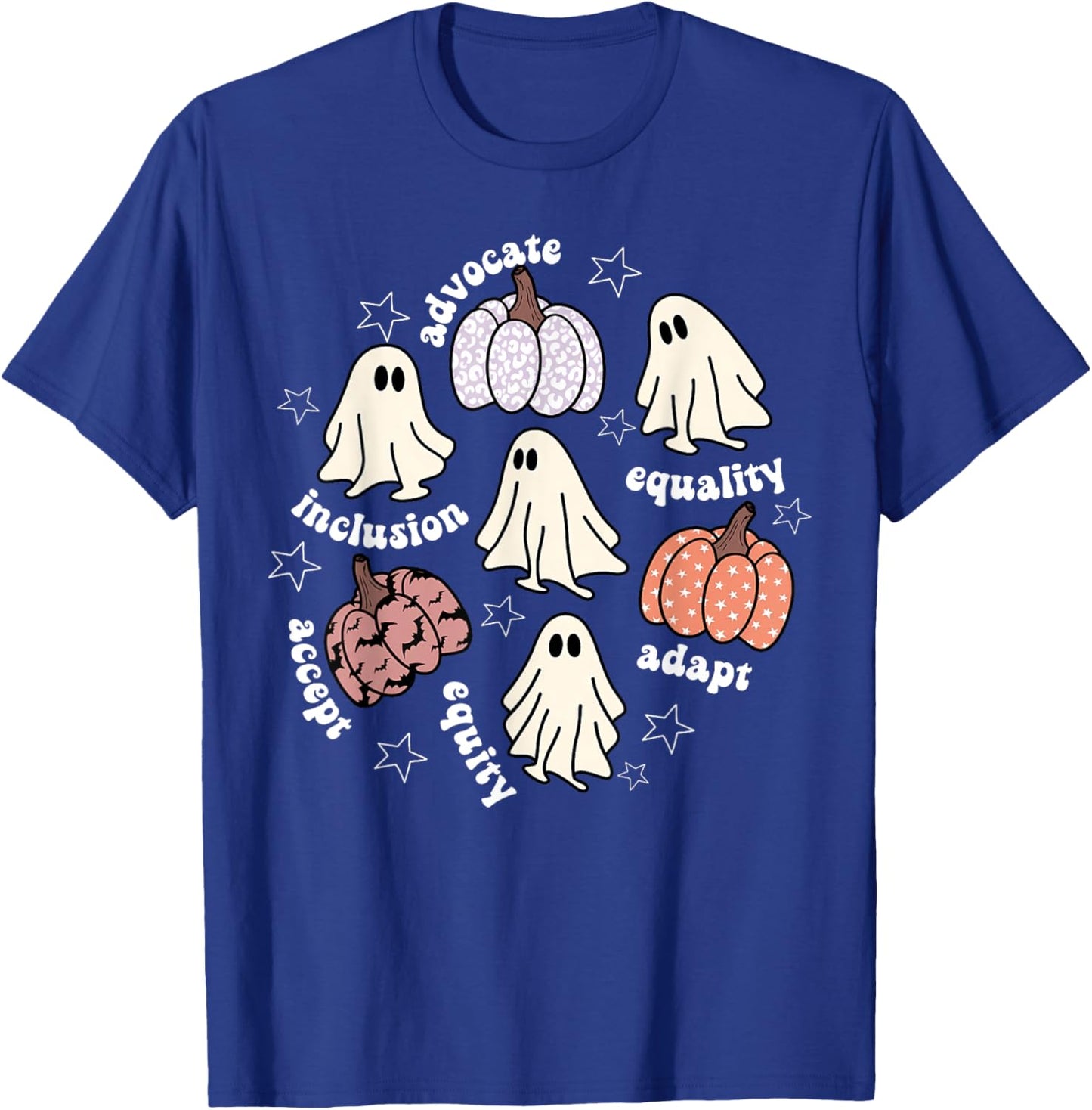 Halloween Advocate Heat Transfers Special Education Teacher Men Women T-Shirt - T-Shirt | Royal
